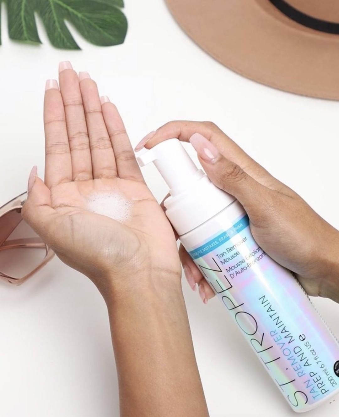 how to remove fake tan from hands